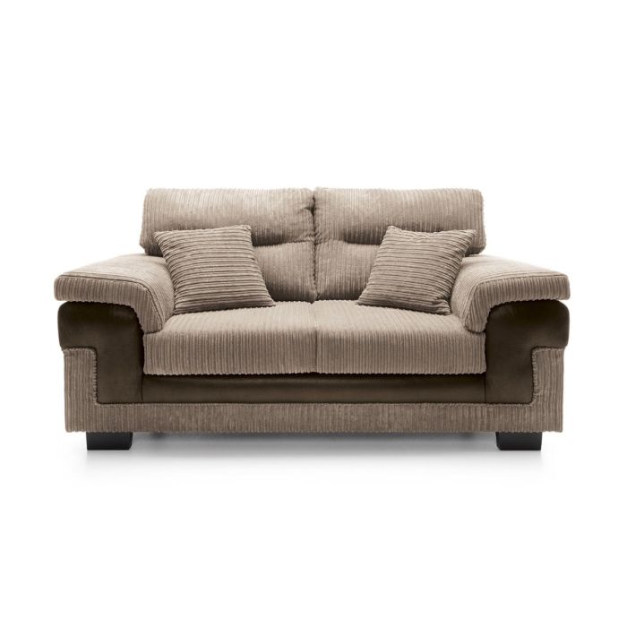 Sampson 2 Seater Sofa - Brown Fabric