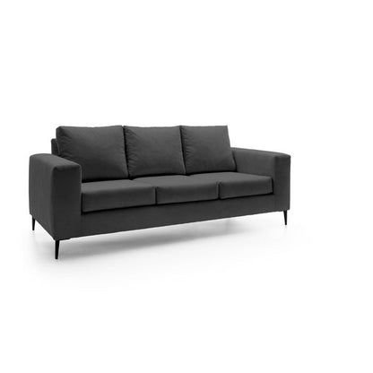 Rocky Reversible Corner Sofa - Black Fabric