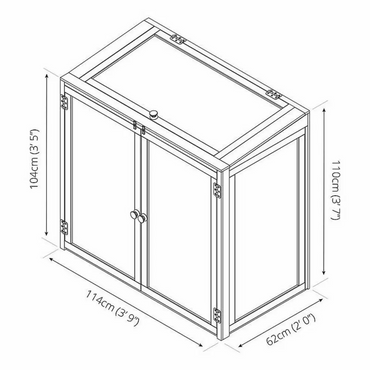 11x7 Corner Summerhouse with Integrated Side Shed – Durable Wooden Garden Office & Storage Space