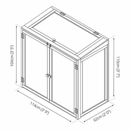 11x7 Corner Summerhouse with Integrated Side Shed – Durable Wooden Garden Office & Storage Space