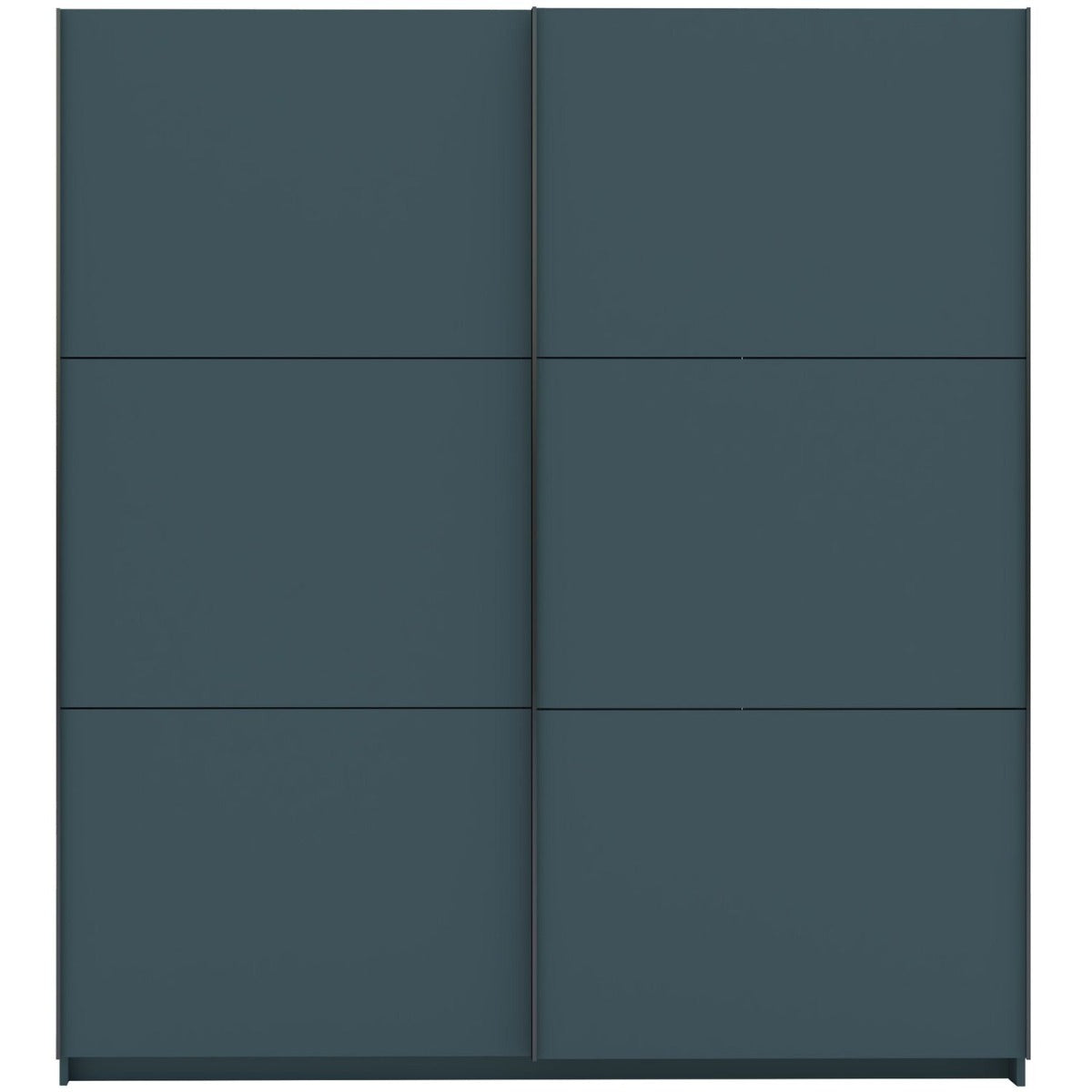 Norvik 180cm Sliding 2 Door Wardrobe - Anthracite Grey