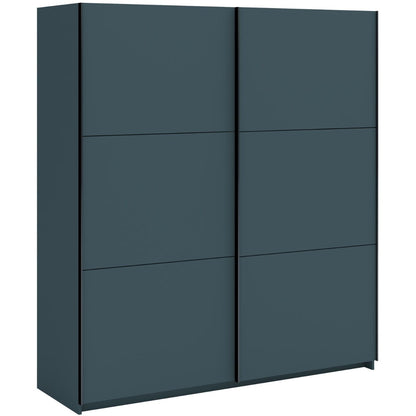 Norvik 180cm Sliding 2 Door Wardrobe - Anthracite Grey