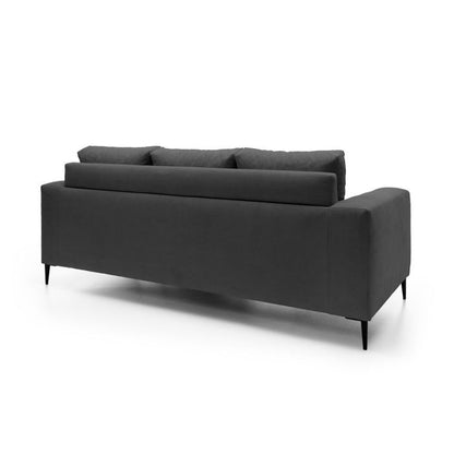 Rocky Reversible Corner Sofa - Black Fabric