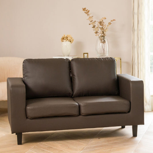 Monmouth 2 Seater Sofa - Brown Leather