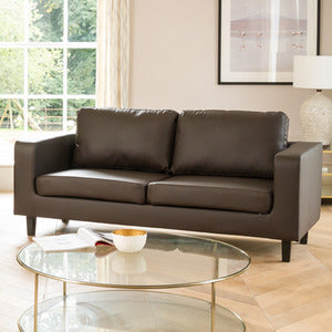 Monmouth 3 Seater Sofa - Brown Leather