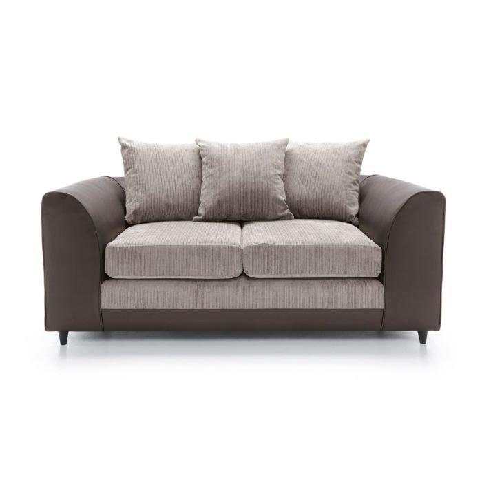 Dilan 2 Seater Sofa - Brown Fabric