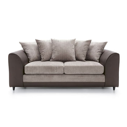 Dilan 3 Seater Sofa - Brown Fabric