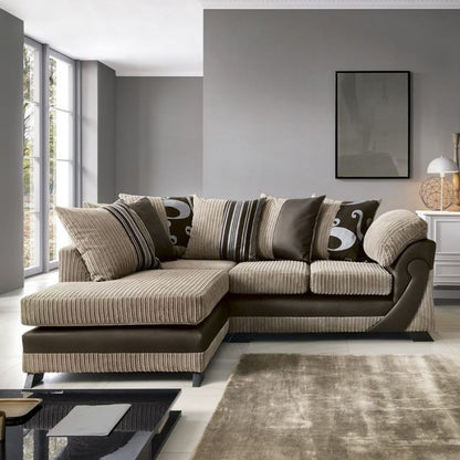 Illuminate Corner Sofa - Brown-Left Facing