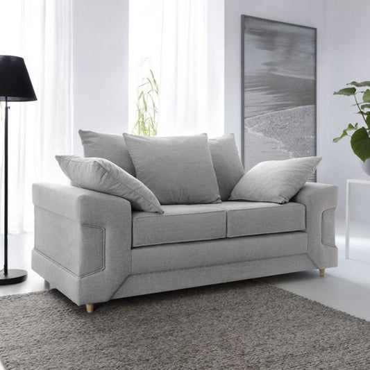 Prime 2 Seater Sofa - Light Grey Fabric