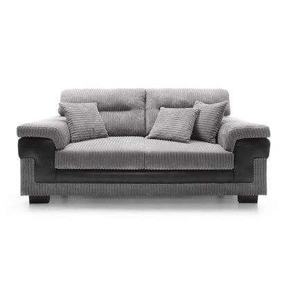 Sampson 3 Seater Sofa - Black Fabric