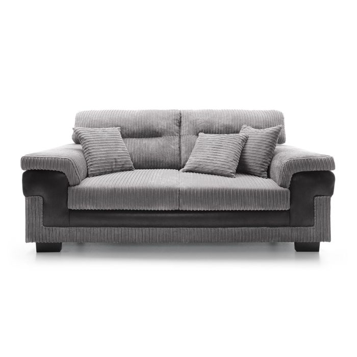 Sampson 2 Seater Sofa - Black Fabric