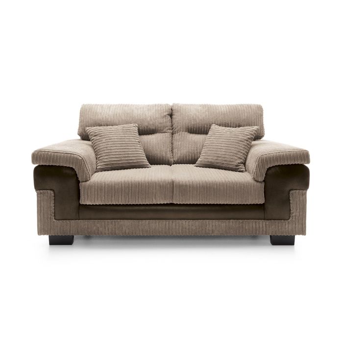 Sampson 2 Seater Sofa - Brown Fabric