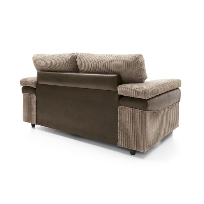 Sampson 2 Seater Sofa - Brown Fabric