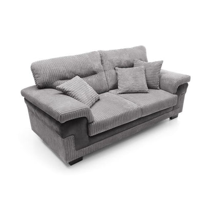 Sampson 3 Seater Sofa - Black Fabric