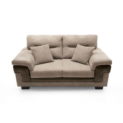 Sampson 2 Seater Sofa - Brown Fabric