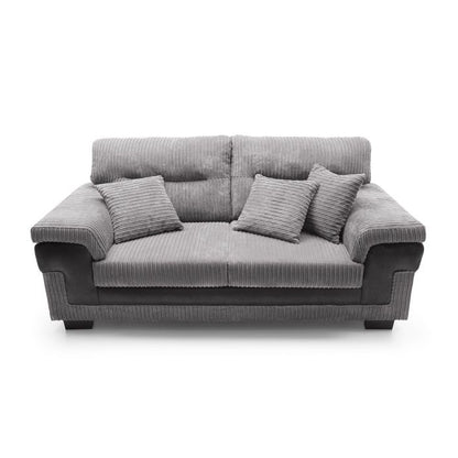 Sampson 3 Seater Sofa - Black Fabric