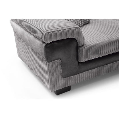 Sampson 2 Seater Sofa - Black Fabric