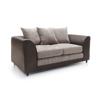 Dilan 2 Seater Sofa - Brown Fabric