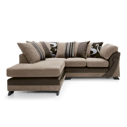 Illuminate Corner Sofa - Brown-Left Facing