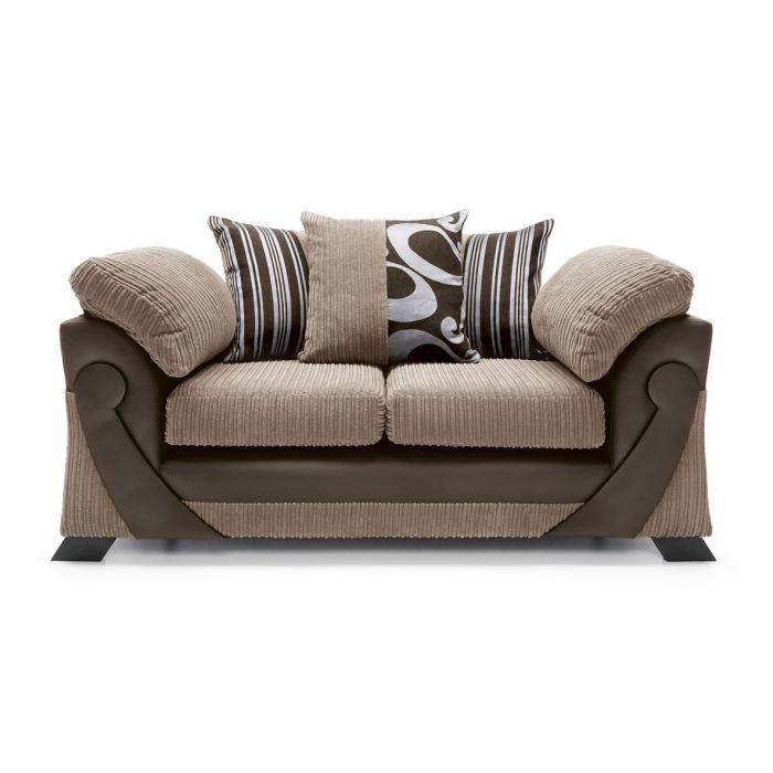 Illuminate 2 Seater Sofa - Brown Fabric