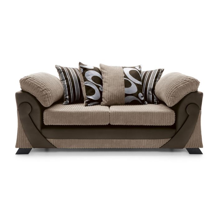 Illuminate 3 Seater Sofa - Brown Fabric