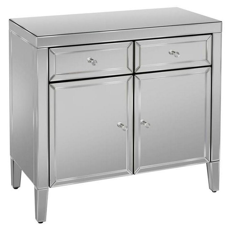 Valencia Mirrored 90cm Small Sideboard - 2 Doors