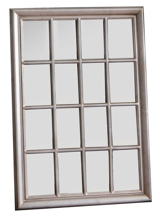 Ashmore Antique Silver Rectangular Mirror - 106cm x 75.5cm