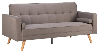 Ethan Grey Fabric 3 Seater Click Clack Sofabed