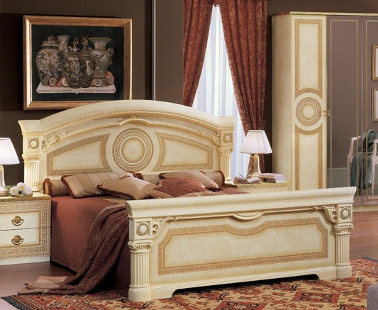 Camel Aida Ivory Italian Bed