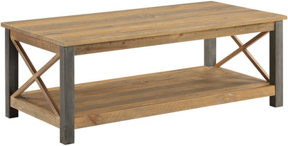 Urban Elegance Reclaimed Wood Large Coffee Table