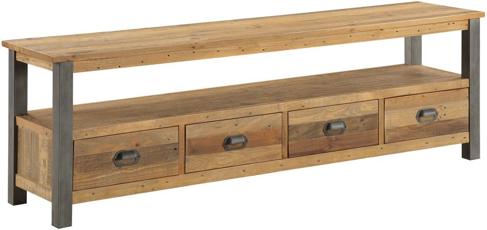 Urban Elegance Reclaimed Wood Large Widescreen TV Cabinet