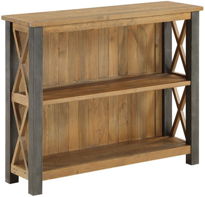 Urban Elegance Reclaimed Wood Low Bookcase