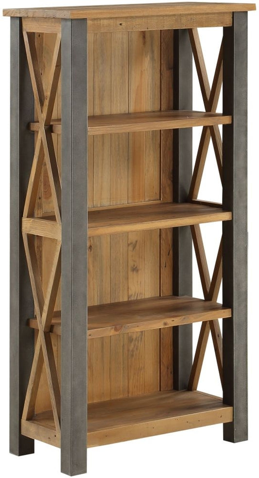 Urban Elegance Reclaimed Wood Small Bookcase