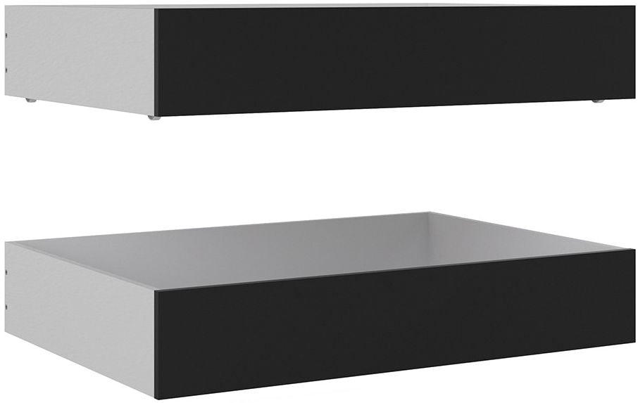 Naia Set of 2 Underbed Drawer in Black Matt