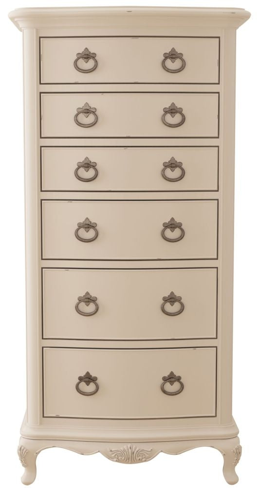 Willis and Gambier Ivory 6 Drawer Tallboy Chest