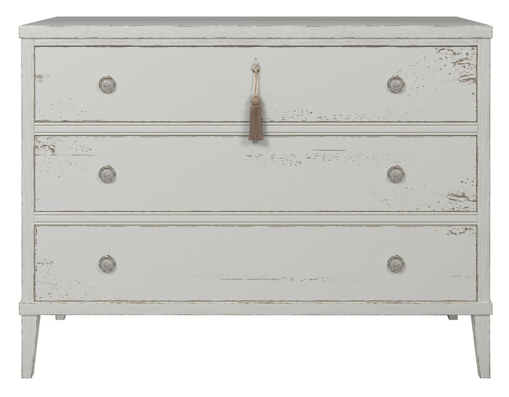 Willis and Gambier Atelier Distressed White 3 Drawer Chest