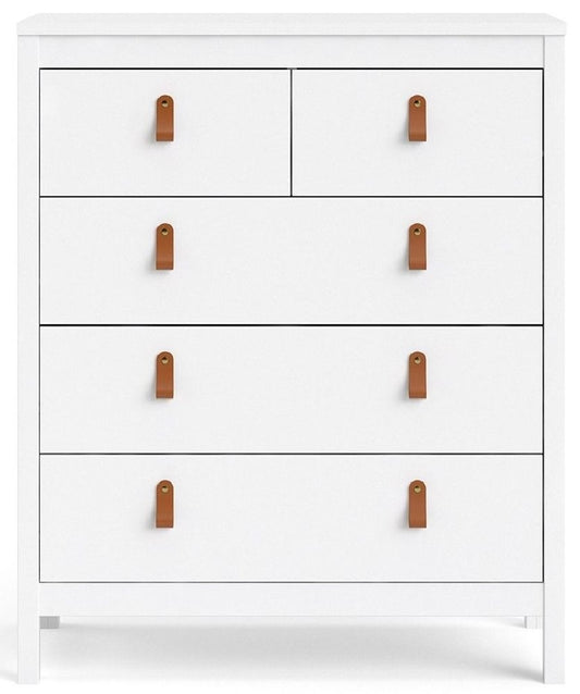 Barcelona Chest 3+2 Drawer in White