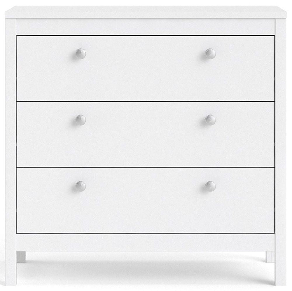 Madrid Chest 3 Drawer in White