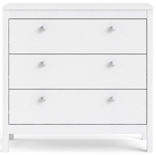 Madrid Chest 3 Drawer in White