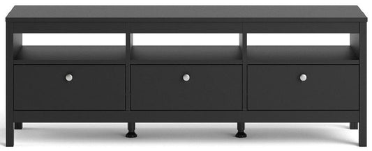 Madrid 3 Drawer TV Unit in Matt Black