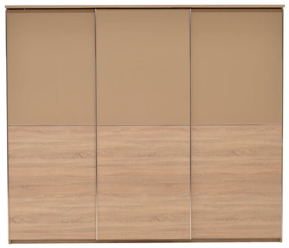 Cremona Sonoma Oak 3 Door Sliding Wardrobe