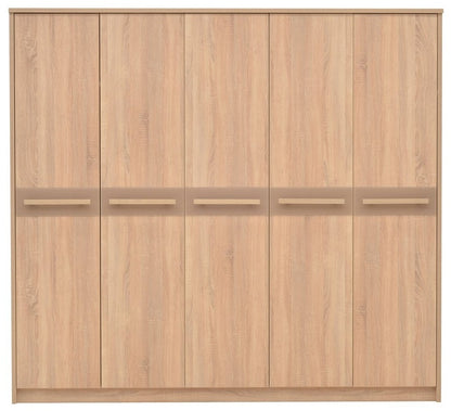 Cremona Sonoma Oak 5 Door Wardrobe