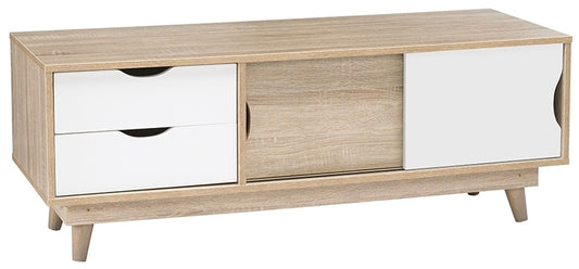 Scandi Oak TV Unit - White