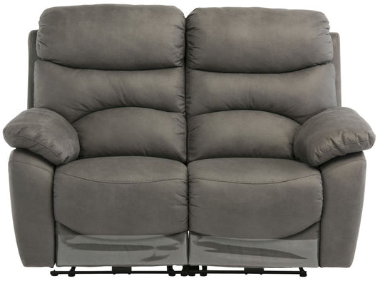 Layla Grey Fabric 2 Seater Electric Recliner Sofa