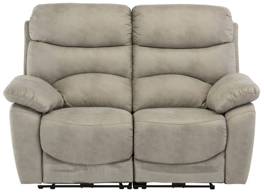 Layla Natural Fabric 2 Seater Electric Recliner Sofa