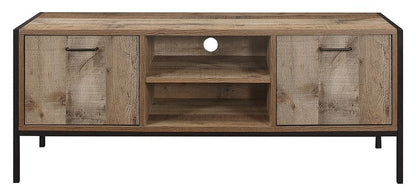 Urban Rustic Wood Effect Industrial Style TV Unit