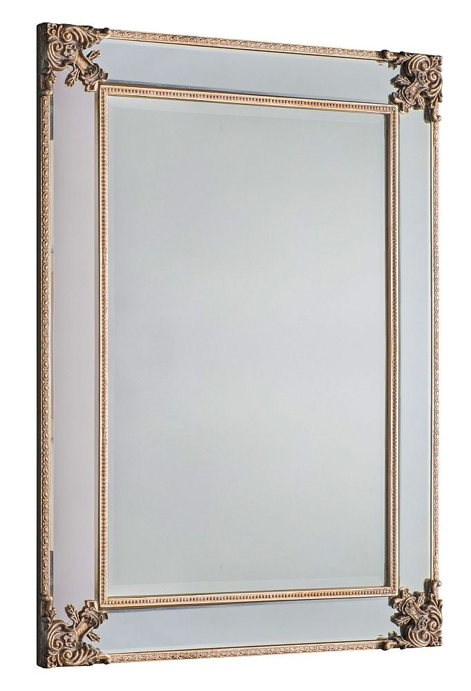 Wilson Rustic Gold Rectangular Mirror