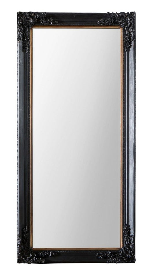 Harrelson Antique Black Leaner Rectangular Mirror - 61cm x 148cm