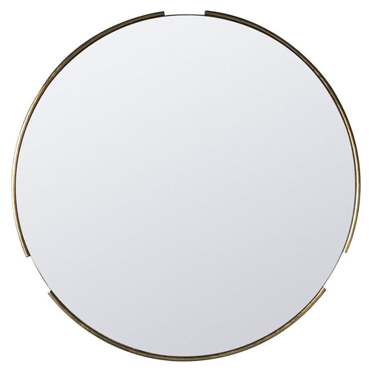 Fitzroy Gold Round Mirror - Antique Gold 80cm x 80cm