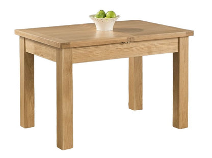 Cambridge Oak 4 Seater Butterfly Extending Dining Table